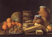 MELeNDEZ, Luis Still life with Oranges and Walnuts Sweden oil painting reproduction